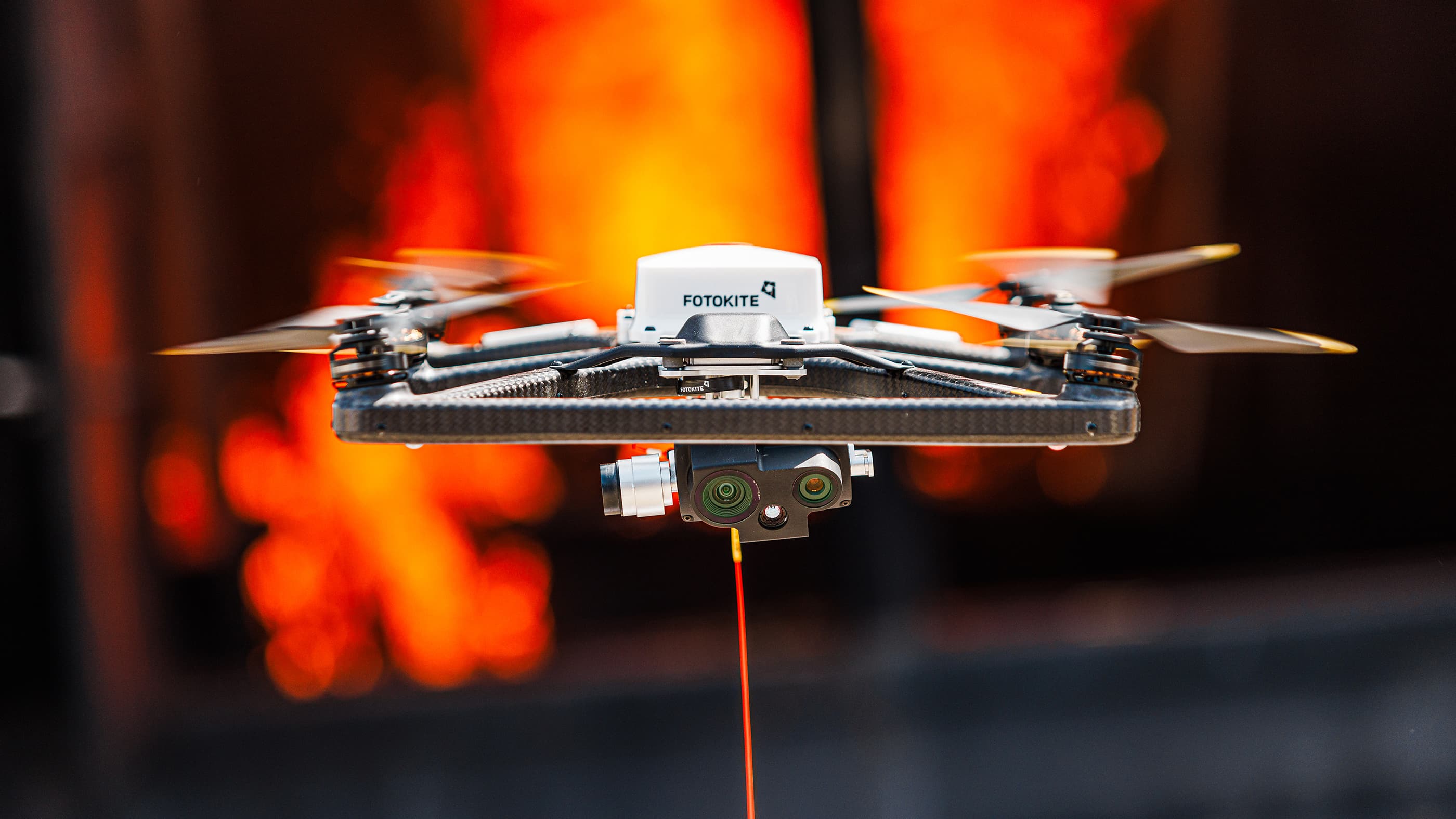 Fotokite Drone In The Fire